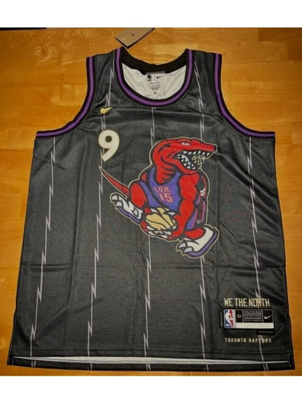 NBA Basketball Toronto Raptors RJ Barrett #9 Jersey XL Black NWT